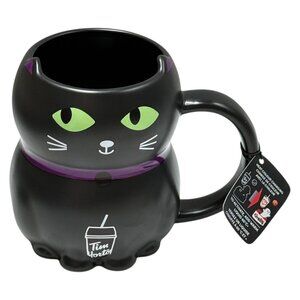Tim Hortons Mug Black Cat Color Change Pumpkin 20 oz 202 NEW Canada
